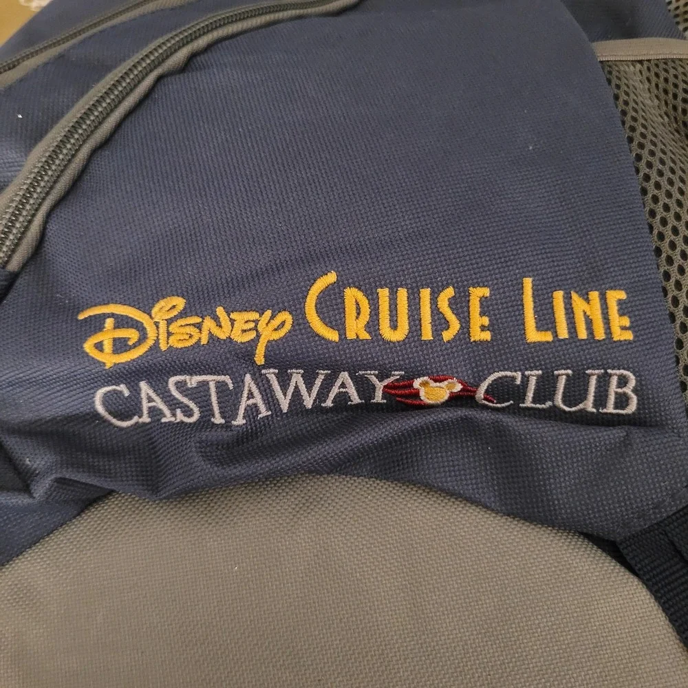 Disney Cruise Line Castaway Club Sling Backpack Navy BlueGrey Crossbody NWOT Bag
